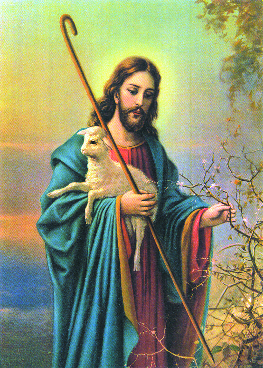 耶稣善牧图片装饰画