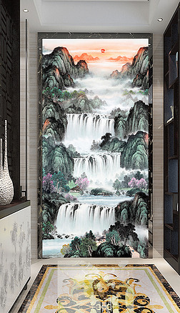 步步高升风水画