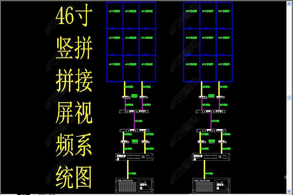 led拼接屏控制器连接图图片