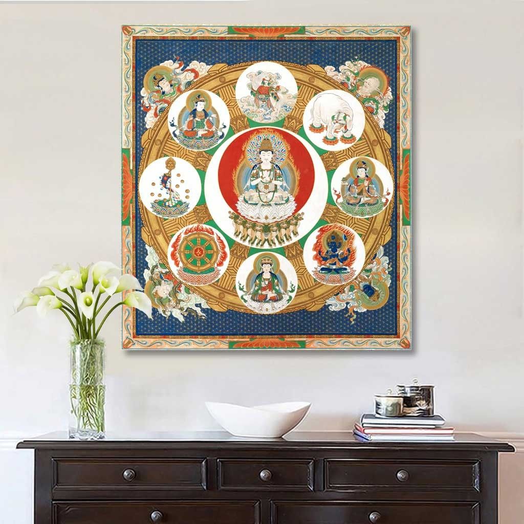 您当前访问作品主题是高清一字金轮曼陀罗大日如来装饰画,编号是