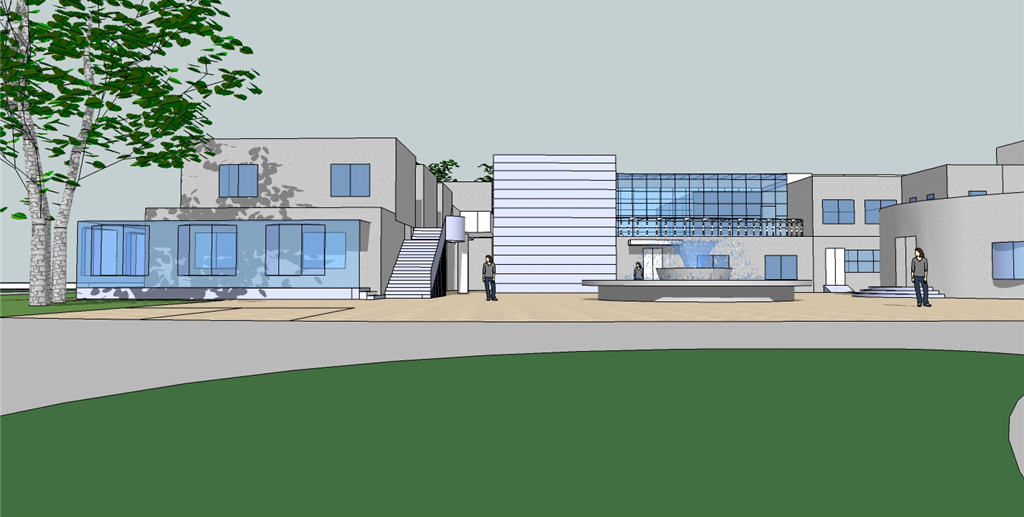 活动中心青少年宫su模型 cad图纸