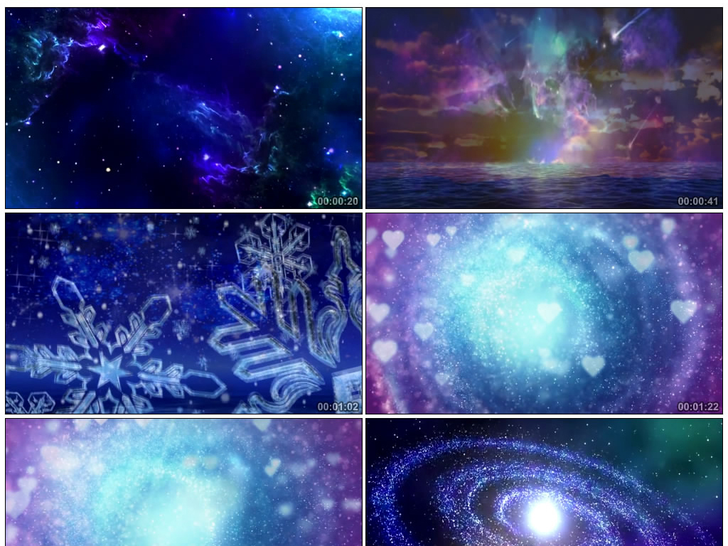 歌曲在此刻led视频韩磊演唱星光粒子星空