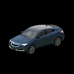 讴歌ZDX汽车2010款3D模型