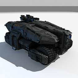 科幻场景3d战车