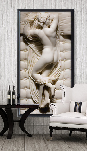 欧式高清3d立体浮雕美女人体艺术玄关