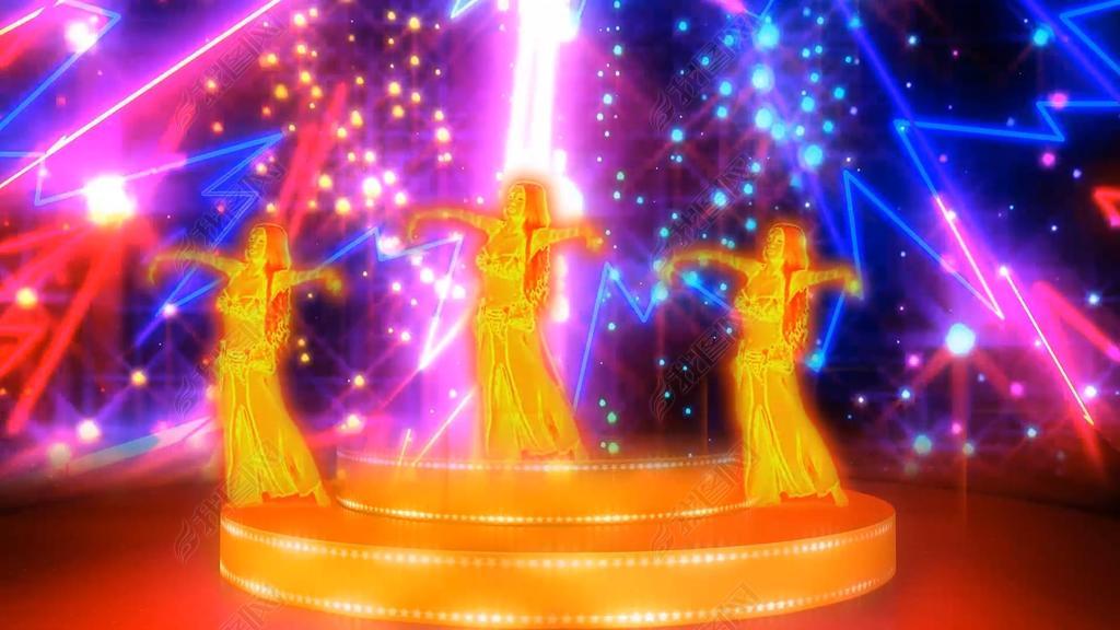 欢乐的跳吧炫绚丽肚皮舞舞蹈视频