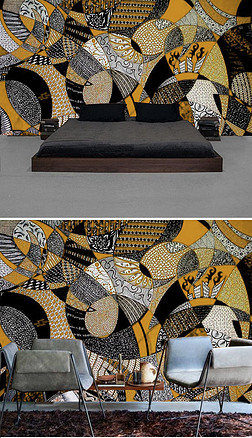 色块方块墙绘背景墙专题模板-色块方块墙绘背景墙图片素材下载-我图网