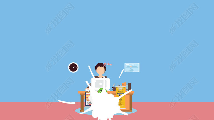 宅男变身肌肉男动画视频素材