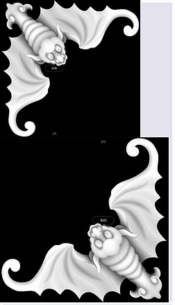 角花蝙蝠灰度图bmp格式