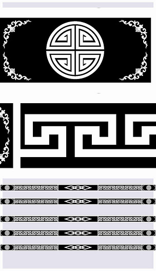 石雕长条石雕灰度图bmp格式