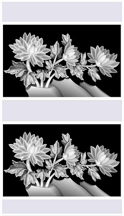 菊花灰度图户外建筑|菊花石雕灰度图bmp格式