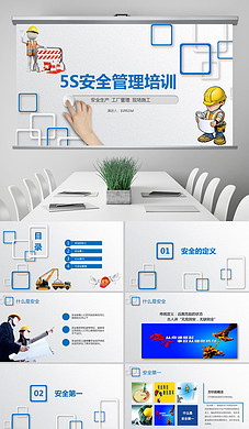 企业5S管理培训工厂安全生产宣传PPT