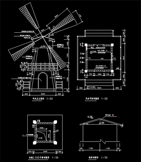 风车CAD设计图
