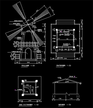 风车cad设计图下载-编号17598658-cad图纸-我图网