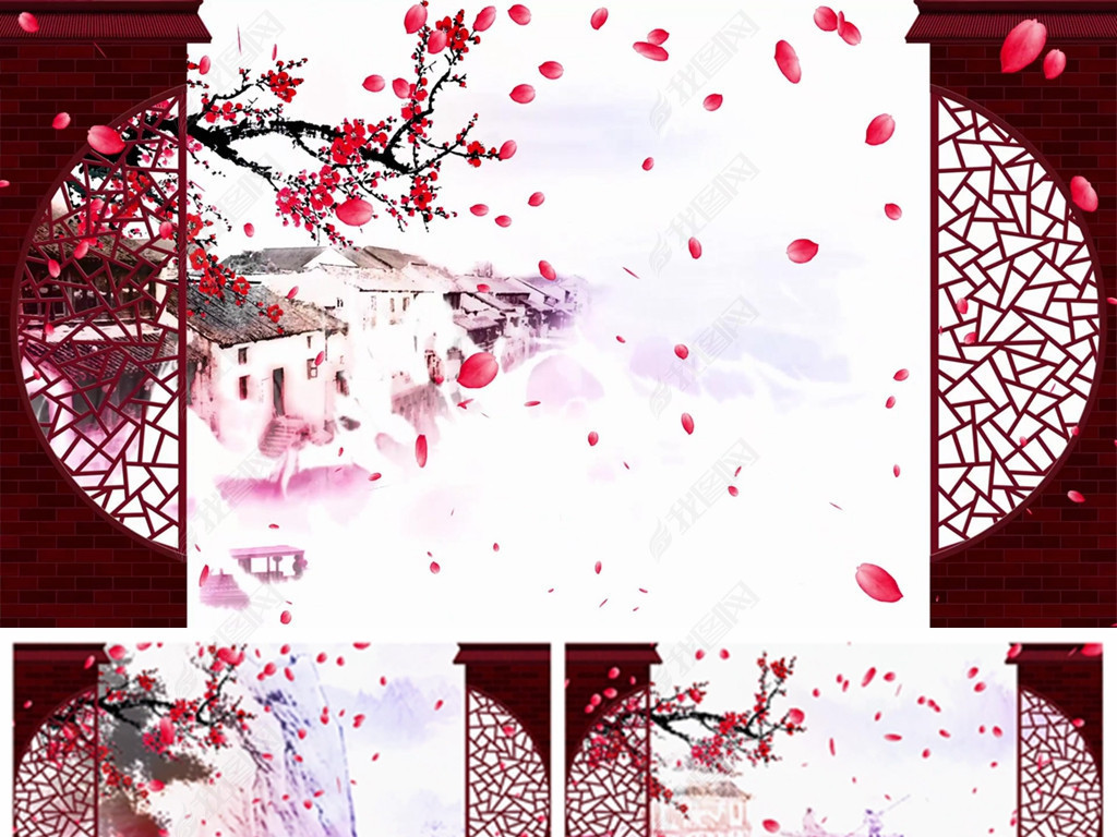 美人吟古典舞蹈表演配乐成品舞台背景视频