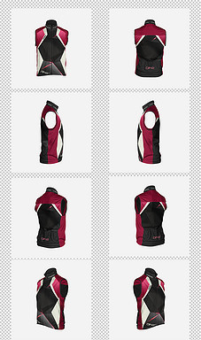 体育运动服篮球足球服装无袖背心T恤图样机