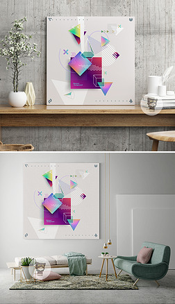 几何简约空间未来抽象装饰画
