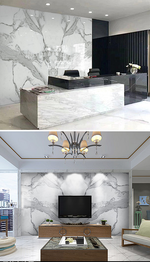 大气高清鱼肚白石材形象墙大理石背景墙