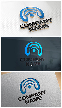 简约创意信息技术电子科技标志logo矢量