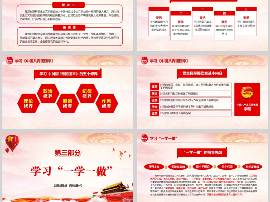 做合格共青团员团史团章团课PPT(内含讲稿)
