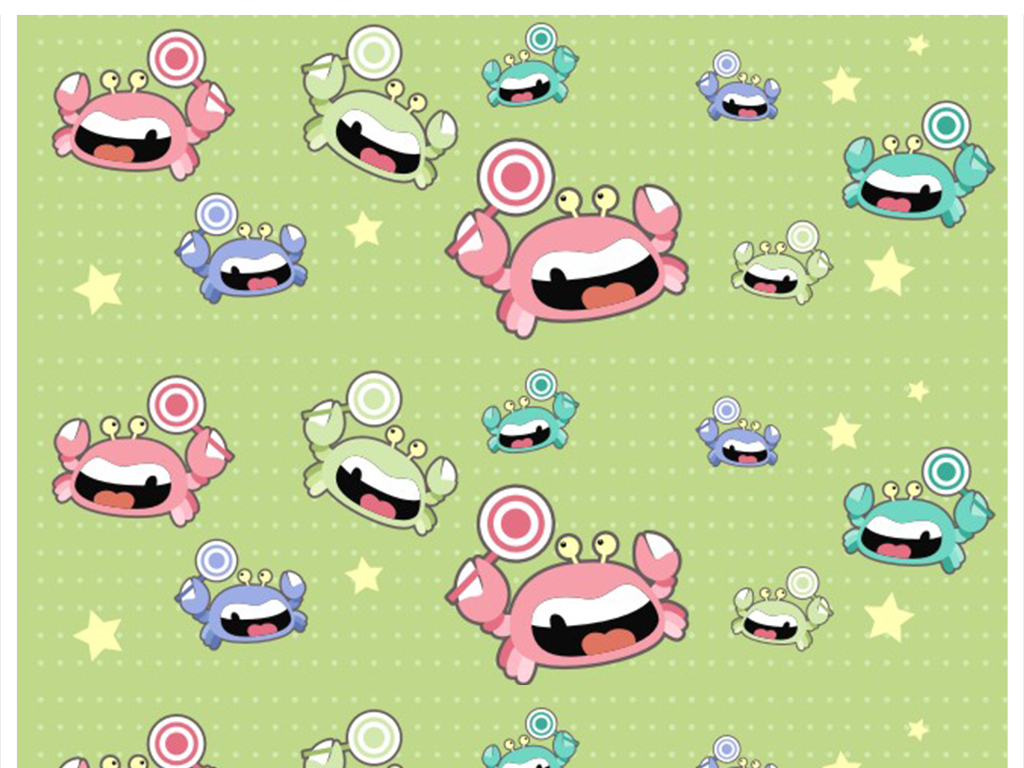 卡通动物面料图案设计