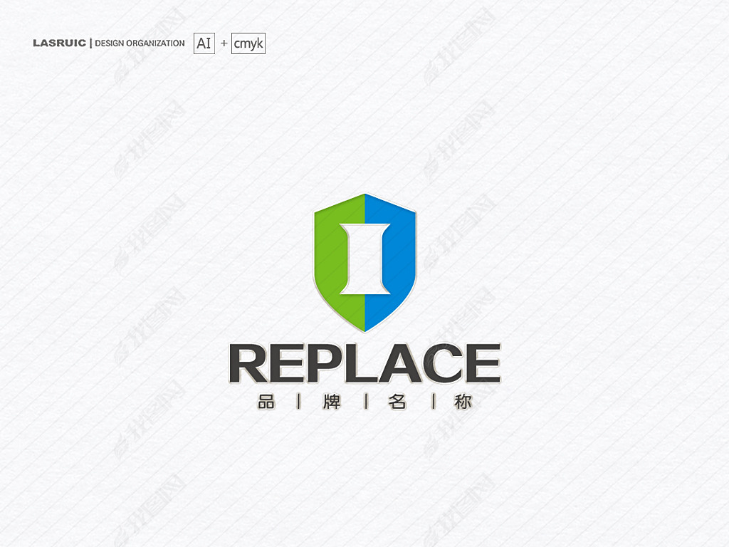 logo设计i字母logo商标设计