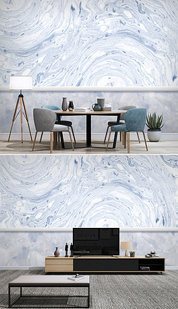 大理石纹现代简约护墙板电视背景墙壁画