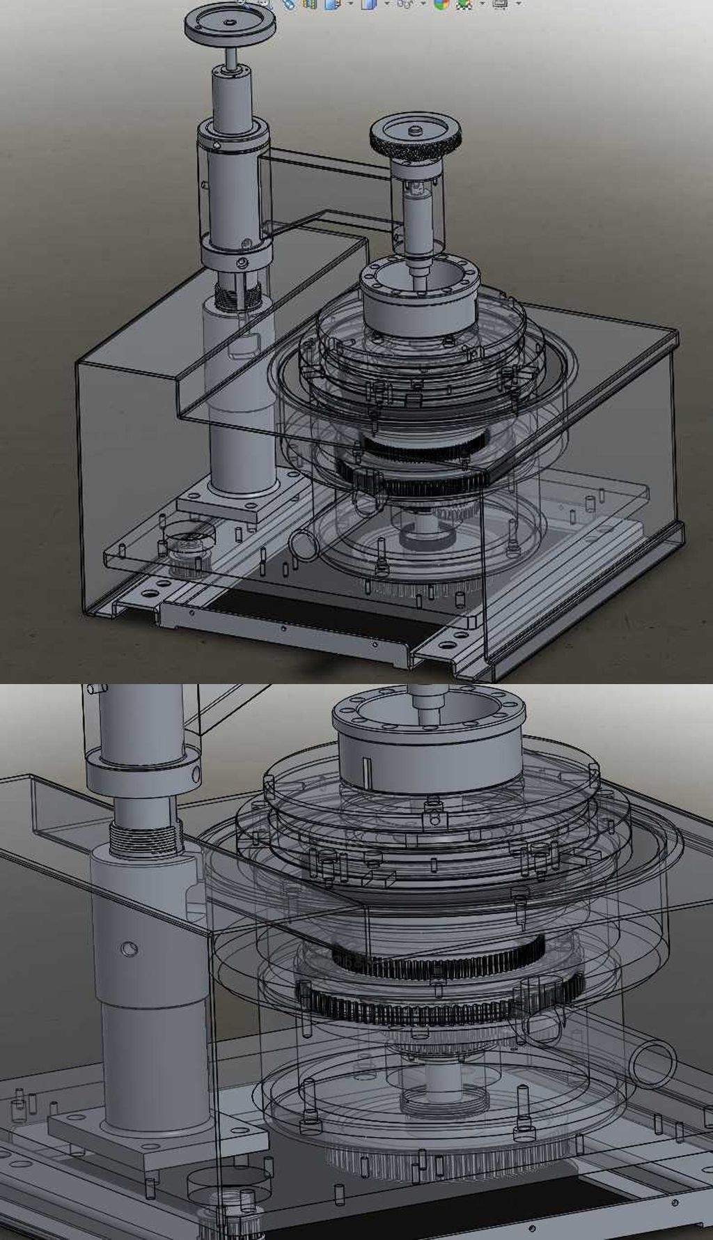精密研磨机模型solidworks模型