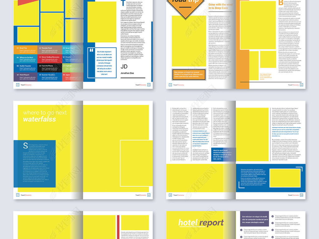 原创企业内刊书籍排版内页封面cdr设计模板版权可商用