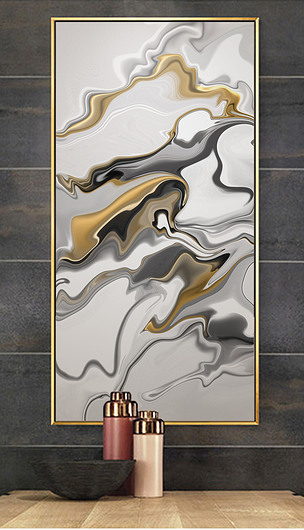 流行浮雕意境抽象远山玄关背景墙装饰画