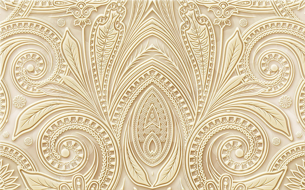 欧式花纹浮雕艺术电视背景墙