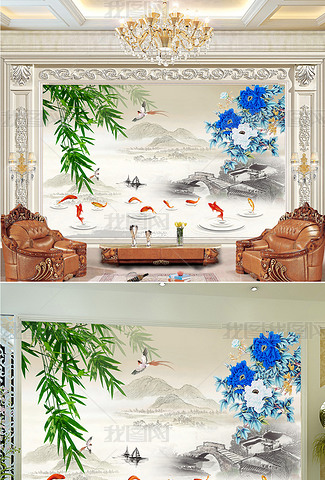 中国风国画水墨牡丹专题模板-中国风国画水墨牡丹图片素材下载-我图网 中国风国画水墨牡丹专题模板-中国风国画水墨牡丹图片素材下载-我图网