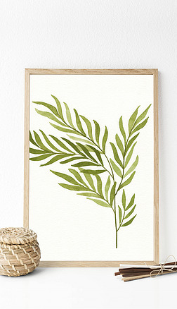 美式田园风格花卉植物装饰画客厅挂画北欧风