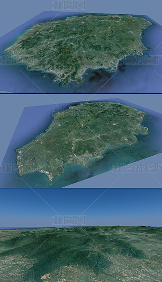 中国地形沙盘图专题模板-中国地形沙盘图图片素材下载-我图网