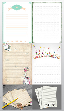 a4卡通信纸背景专题模板-a4卡通信纸背景图片素材下载-我图网