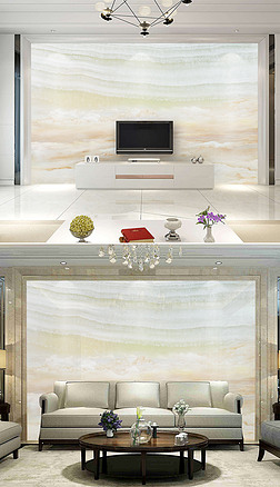 现代简约高清大理石纹山水背景墙壁画