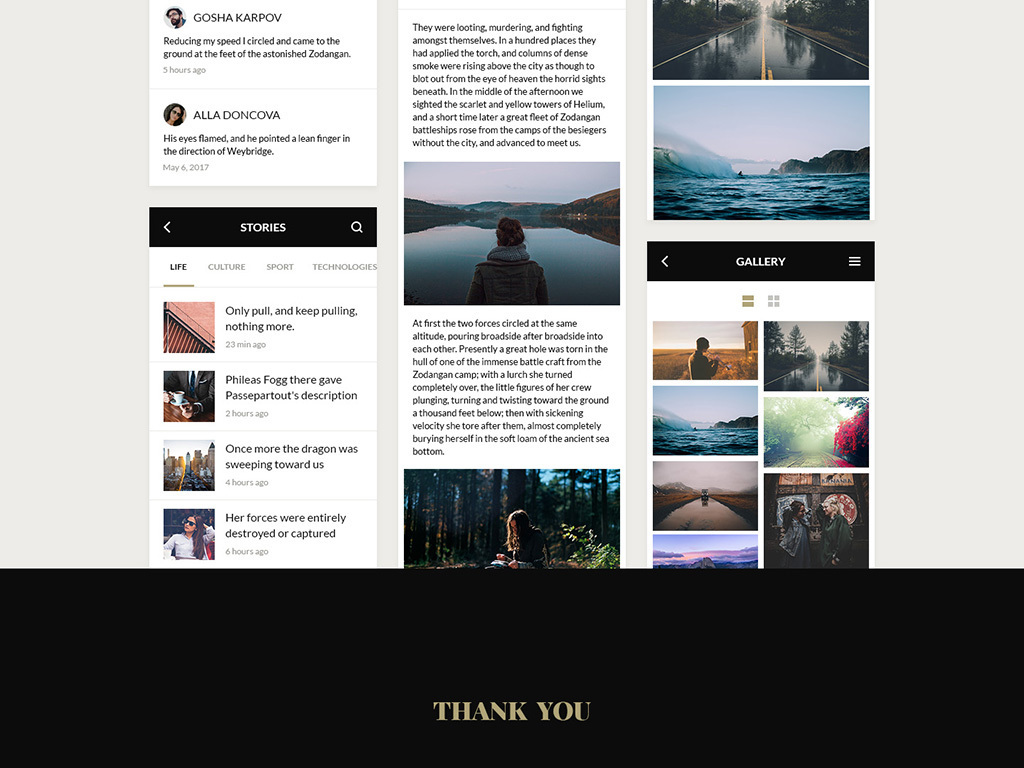 旅行摄影APP模版照片分享朋友圈UI界面