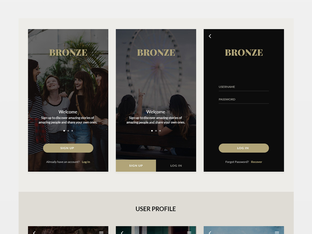 旅行摄影APP模版照片分享朋友圈UI界面