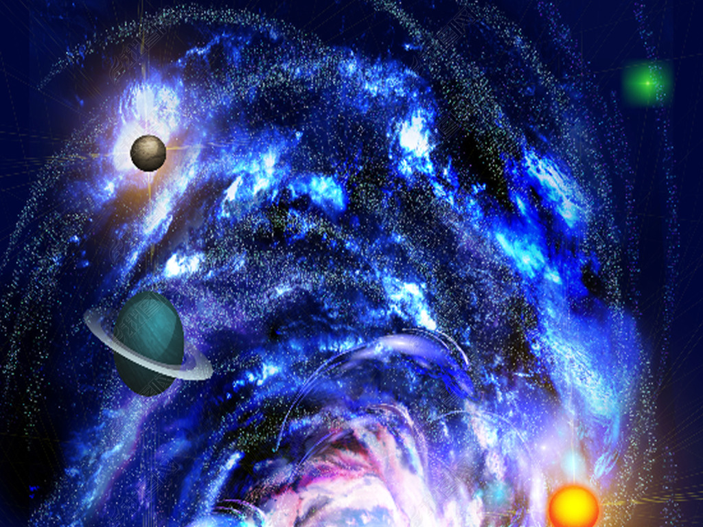 宇宙星空银河系3d吊顶天顶壁画壁纸巨幅