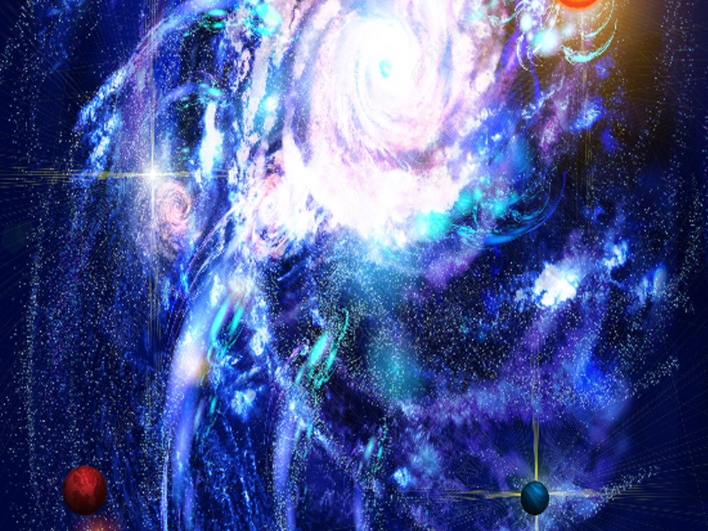 宇宙星空银河系3d吊顶天顶壁画壁纸巨幅