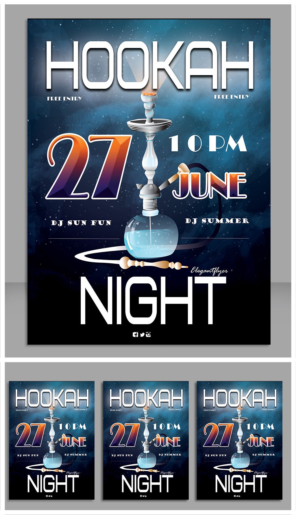 阿拉伯水烟海报