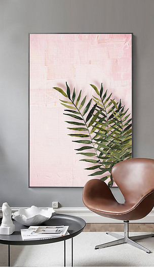 ins餐厅水彩植物现代简约手绘小清新北欧装饰画