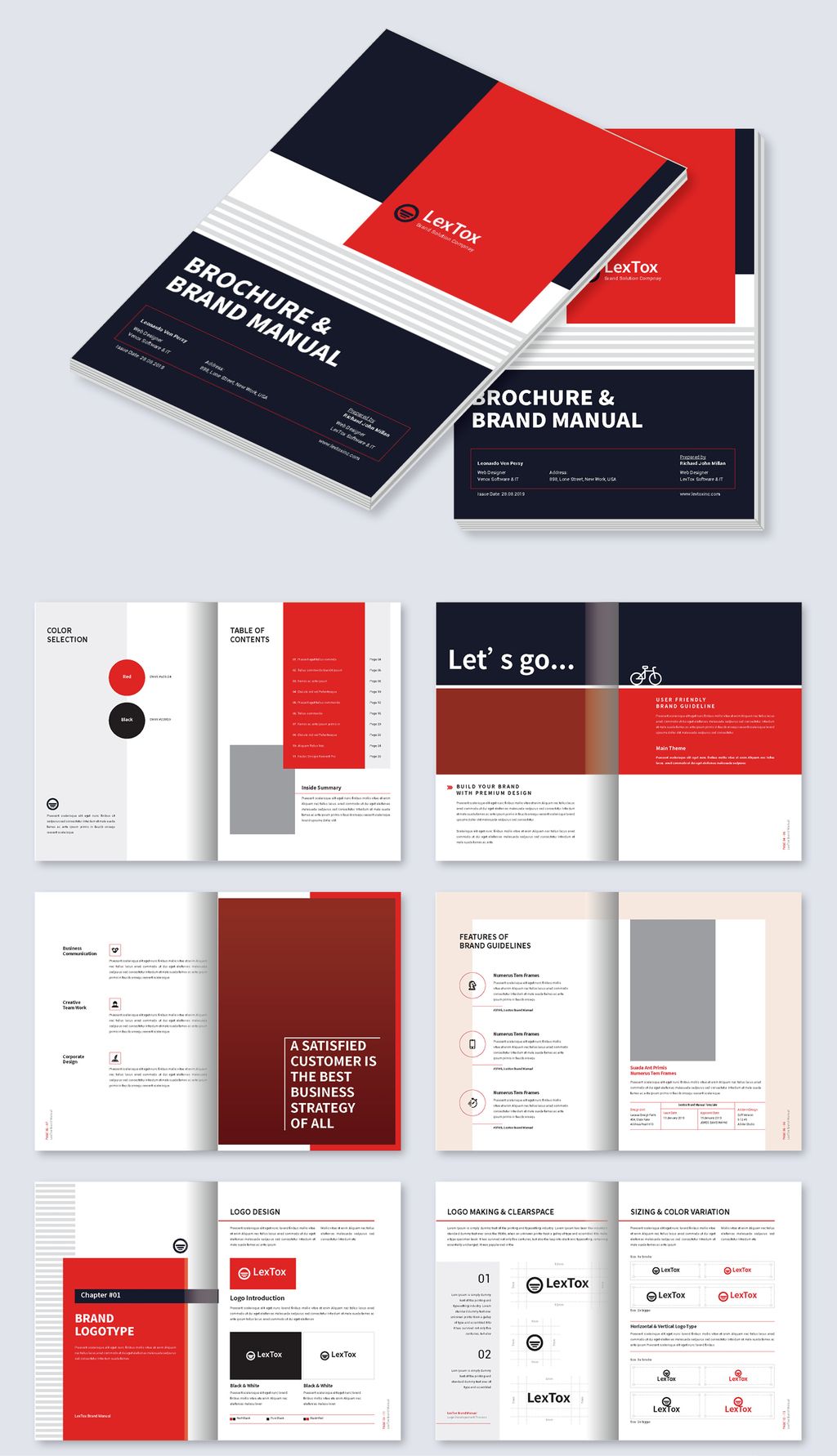 企业word形象宣传画册产品手册设计模板