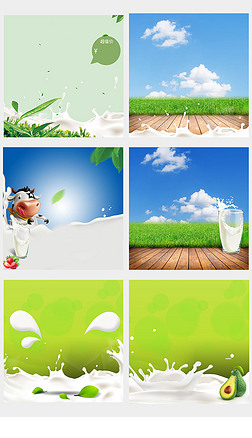 牛奶奶粉主图背景