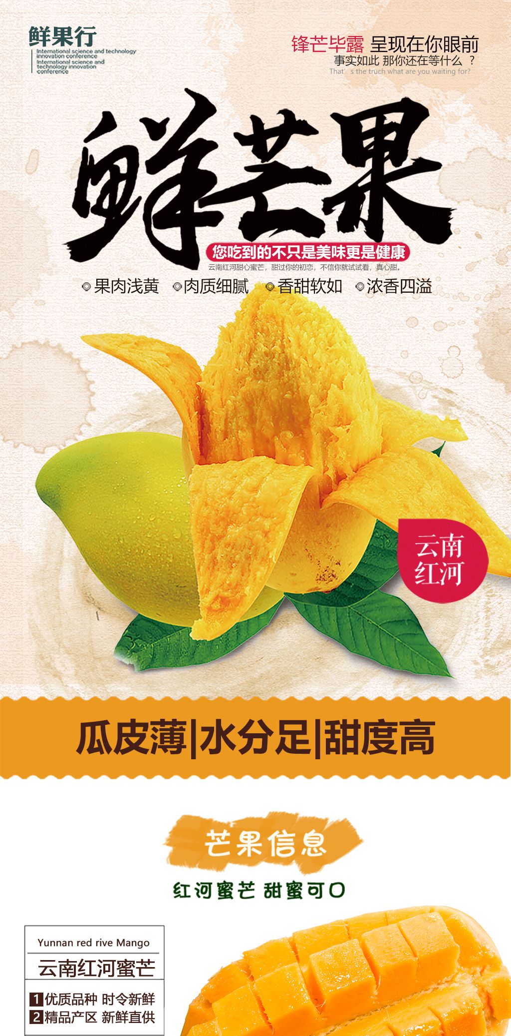 商品芒果水果详情页介绍页描述页模版素材简介我图网提供商品芒果水果