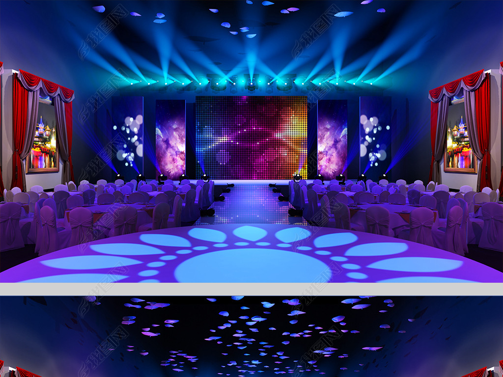 唯美婚礼舞台设计