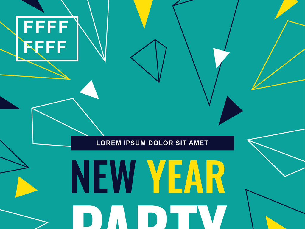 创意大气几何图形促销海报设计ai矢量图