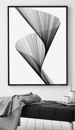 几何 黑白 结构 抽象 线条专题模板-图片素材下载-我图网