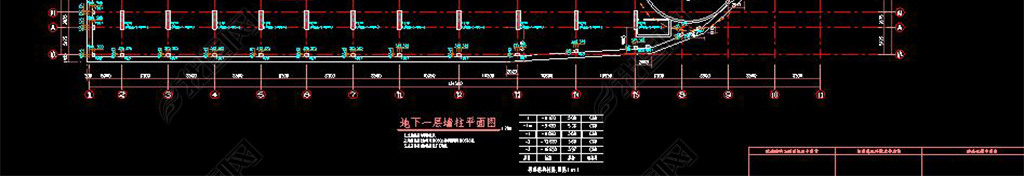 CAD75͸ֻϽṹҵ칫¥ṹʩͼ350ף