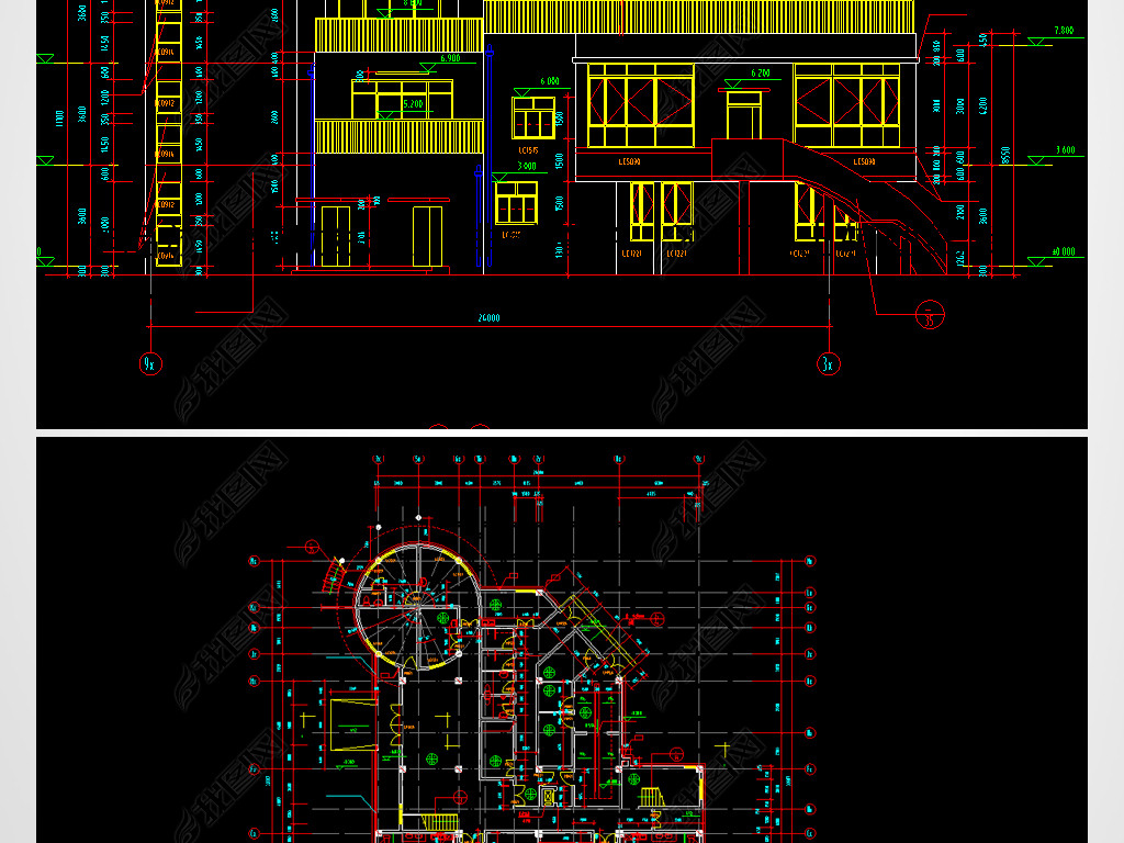 CAD׶԰ͼ